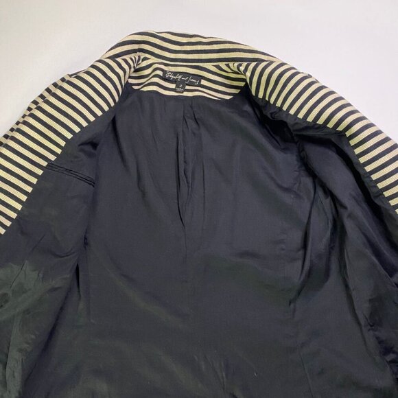 ELIZABETH & JAMES Stripe Ivory/Black Jacket Size 2 - Picture 8 of 13